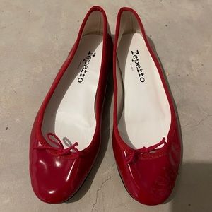 Repetto red flats shoes